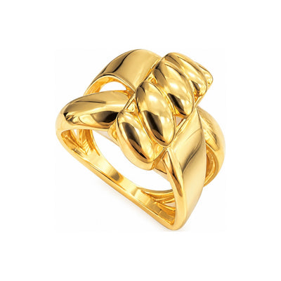 Anillo de Dama Oro 10k Trenzado Entrelazado