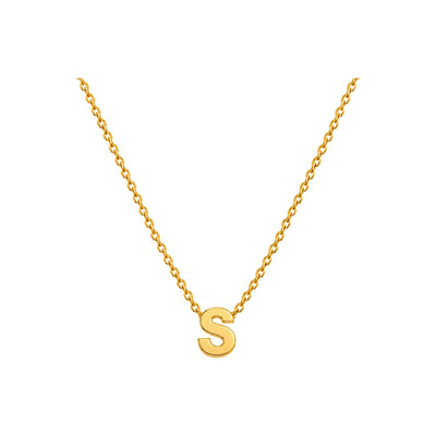 Dije Letra S Oro 10k Lisa