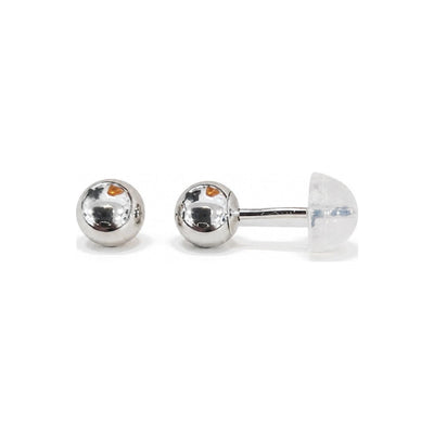Aretes para Bebé Oro 14k Bolita Lisa