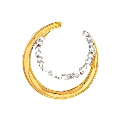 12mm Dije Oro 14k Pavé con Diamantes Naturales