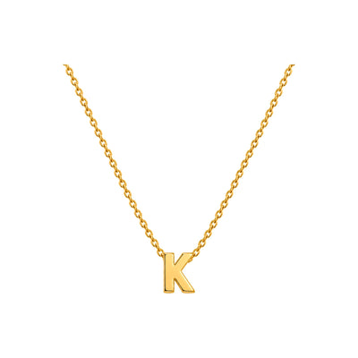 Dije Letra K Oro 10k Lisa