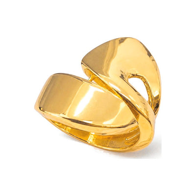 Anillo de Dama Oro 14k Asimétrico Entrelazado