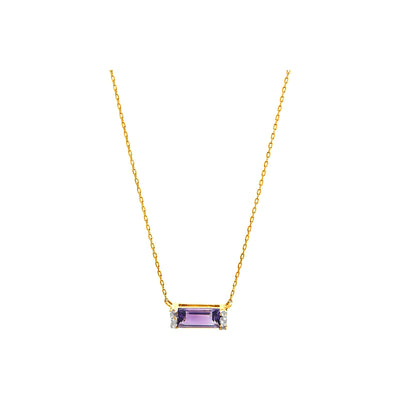 9x3.5mm Collar Oro 14k Barra