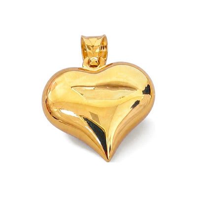 Dije Corazón Grande Abultado Oro 10k