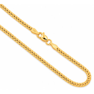 Cadena Oro 10k Franco Italiano Clásica 2mm