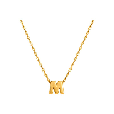 Dije Letra M Oro 18k Lisa Cadena Marinera
