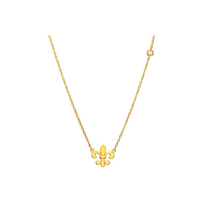 7.7x7.7mm Collar Oro 14k con Diamantes Naturales