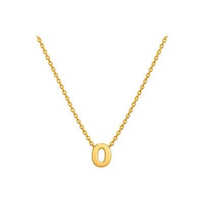 Dije Letra O Oro 10k Lisa