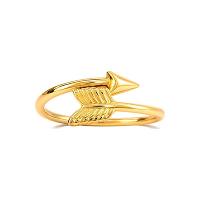 Anillo de Dama Oro 14k Flecha Envolvente