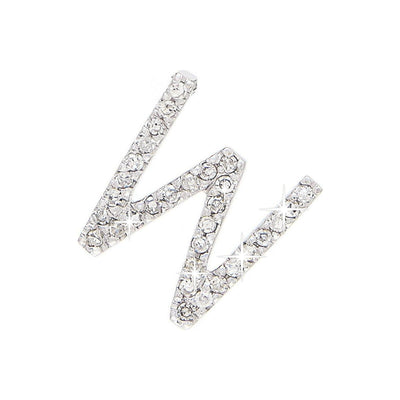 Dije Oro Blanco 14k Inicial con Diamantes Naturales