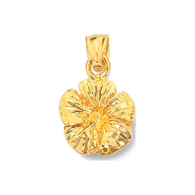 Dije Flor de Hibisco Oro 14k