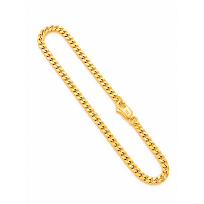 Brazalete de Dama Oro 14k Cubano 3mm