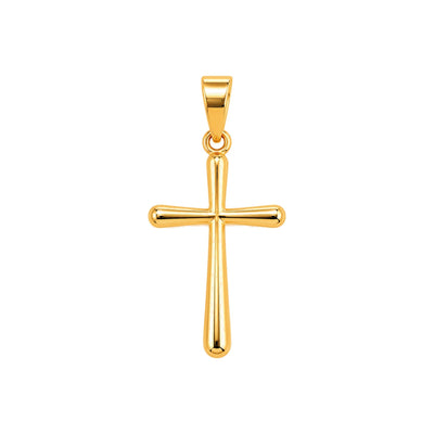 21mm x 14mm Dije Cruz Delgada Oro 10k