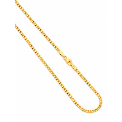 2mm Cadena Cubana Oro 10k 22 Pulgadas