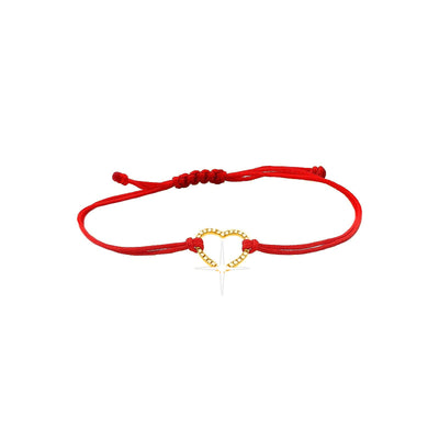 11x12mm Brazalete de Dama Oro 14k Corazón Pavé con Diamantes Naturales