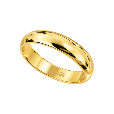 3.5mm Anillo de Matrimonio Oro 10k Banda Lisa Sólida