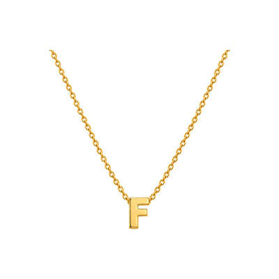 Dije Letra F Oro 10k Lisa