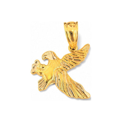 Dije Águila Oro 10k Bicolor