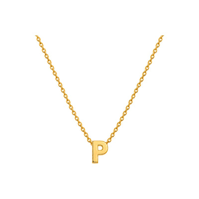 Dije Letra P Oro 10k Lisa
