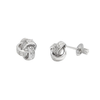 Pre Orden - Aretes de Dama Plata 925 Topos Nudo