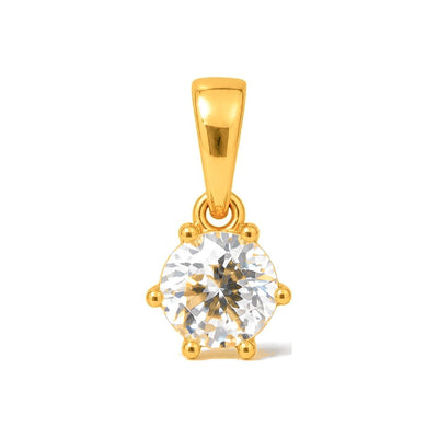 Dije Solitario Oro 14k con Circonio