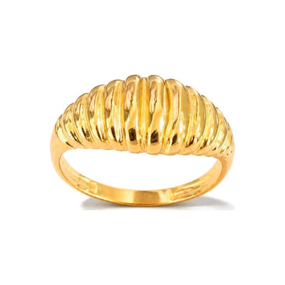 Anillo de Dama Oro 10k Acanalado