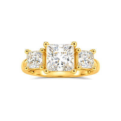 Anillo de Dama Oro 10k Trilogia Princesa