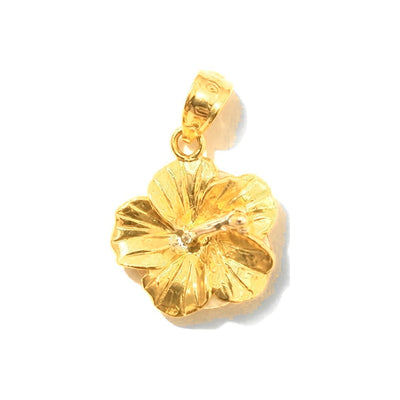 Dije Flor Oro 10k Tallada con Estambre