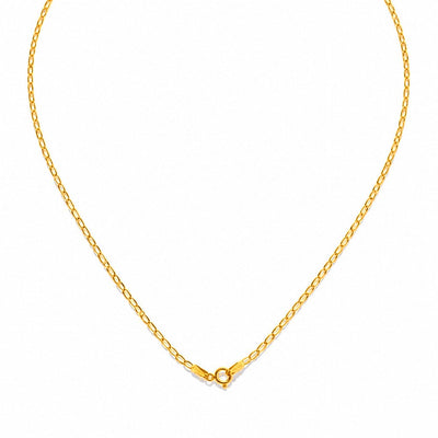 Cadena Oro 18k Eslabón Ovalado Abierto
