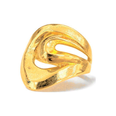 Anillo de Dama Oro 10k Espiral Abombado
