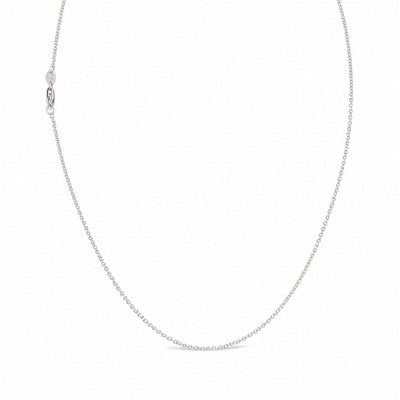 Cadena Oro Blanco 14k Eslabón Fino