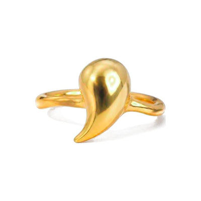 Anillo de Dama Oro 14k Gota Pulida