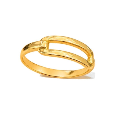 Anillo de Dama Oro 18k Eslabon Abierto