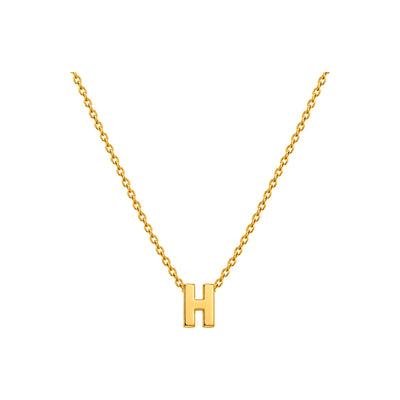 Dije Letra H Oro 10k Lisa