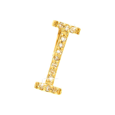 Dije Oro 14k Inicial con Diamantes Naturales