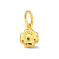 Dije Flor Abombada Oro 14k