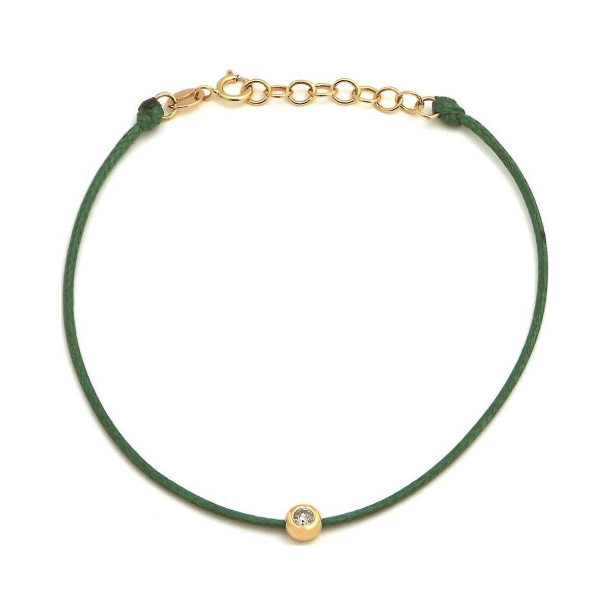 4mm Brazalete de Dama Oro 14k Redondos con Diamantes Naturales