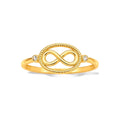 Anillo de Dama Oro 14k Infinito en Ovalo
