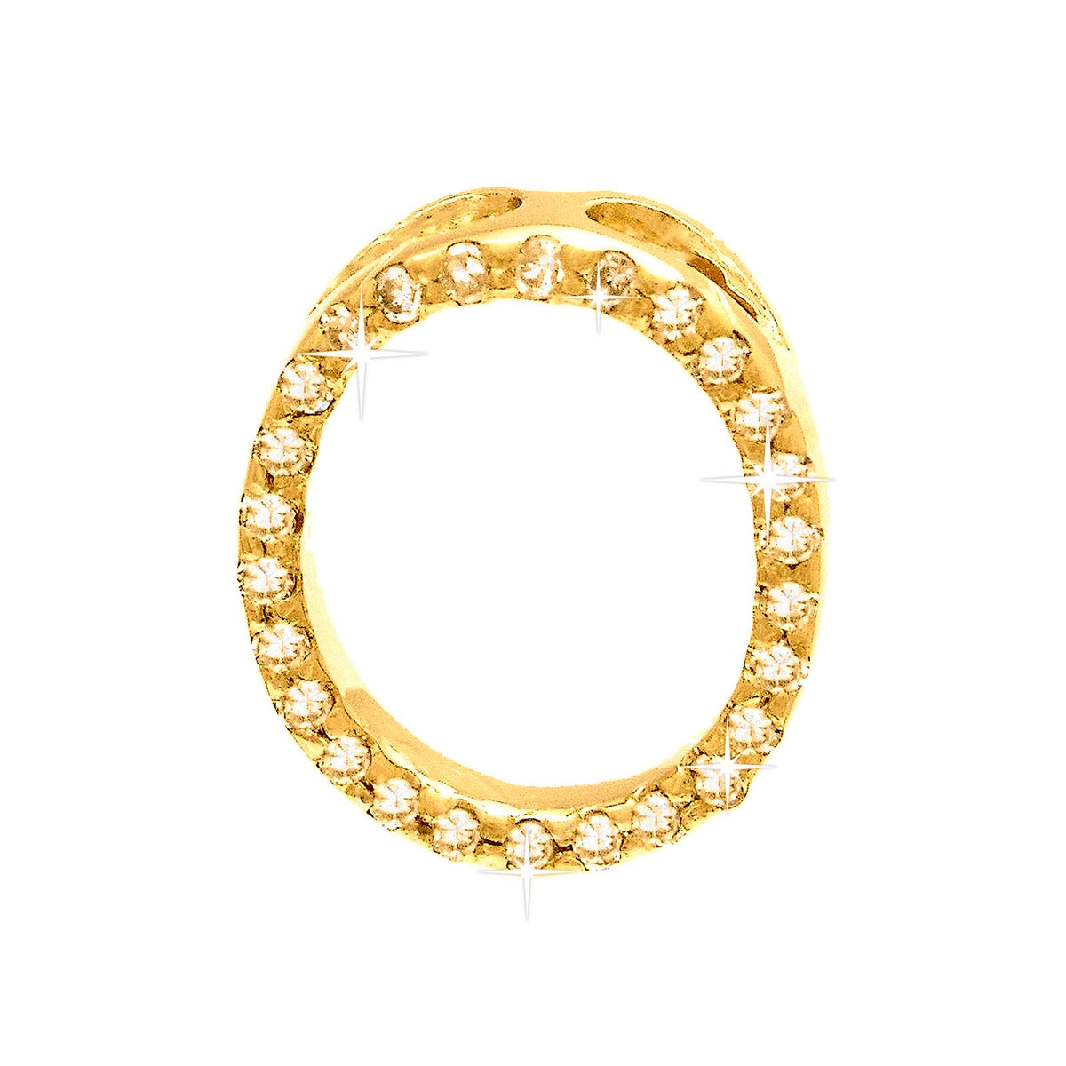 Dije Oro 14k Inicial Pavé con Diamantes Naturales