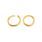Aretes de Dama Oro 10k Argolla Clasica Gruesa