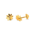 Aretes de Dama Oro 14k Margarita con Circonio