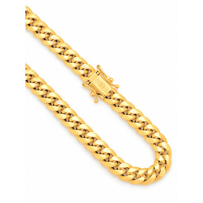 Cadena Oro 14k Cubana Semisólida 6mm 24 Pulgadas