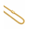 Cadena Oro 10k Cubana 4.5mm 22 Pulgadas