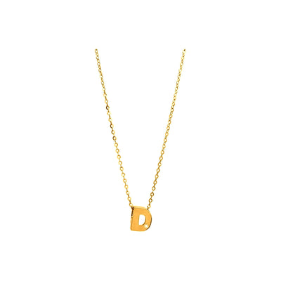 8mm Collar Oro 14k Inicial con Diamantes Naturales