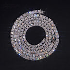6.5mm Cadena Tenis Moissanite Zinc