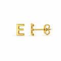 Aretes de Dama Oro 10k Letra E