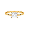 Anillo de Matrimonio Dama Oro 10k Solitario Princesa