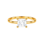 Anillo de Matrimonio Dama Oro 10k Solitario Princesa