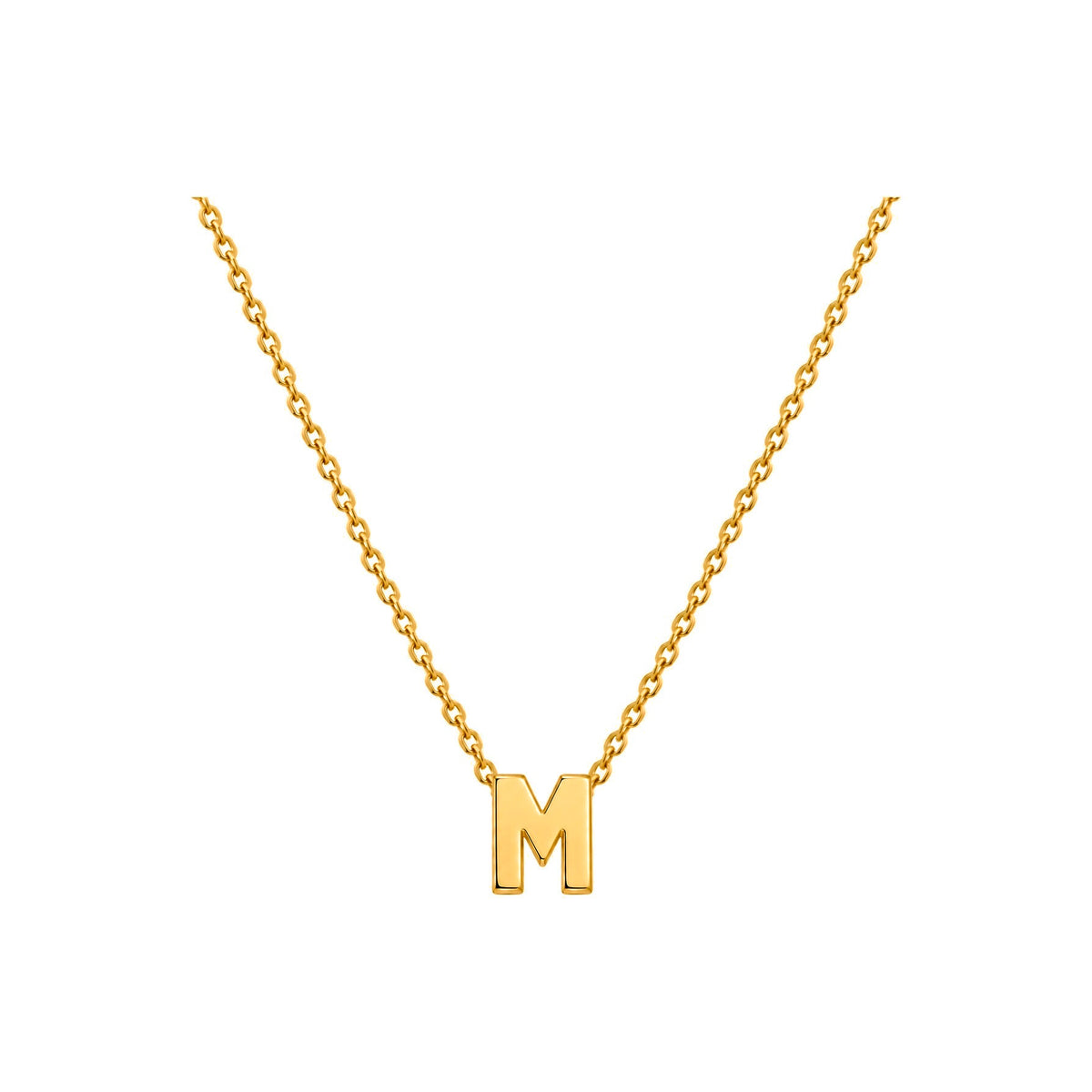 Dije Letra M Oro 10k Lisa