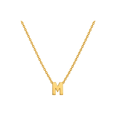 Dije Letra M Oro 10k Lisa